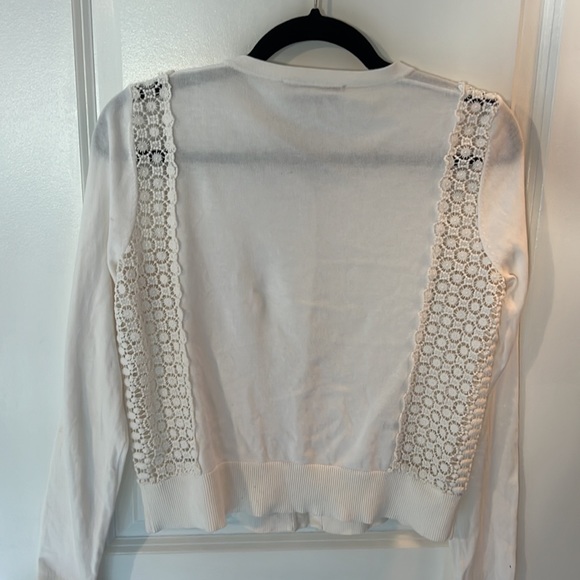 Loft Women’s White Knit Cardigan size S - Picture 3 of 4
